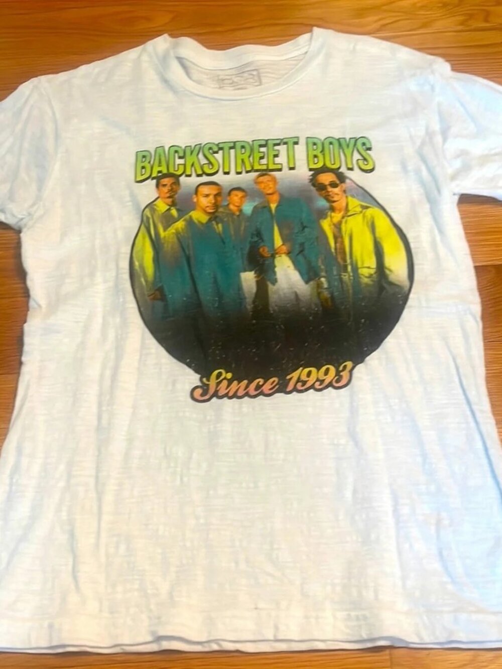 Backstreet Boys Since 1993 Graphic Tee White Retro Boy Band T-Shirt Small S